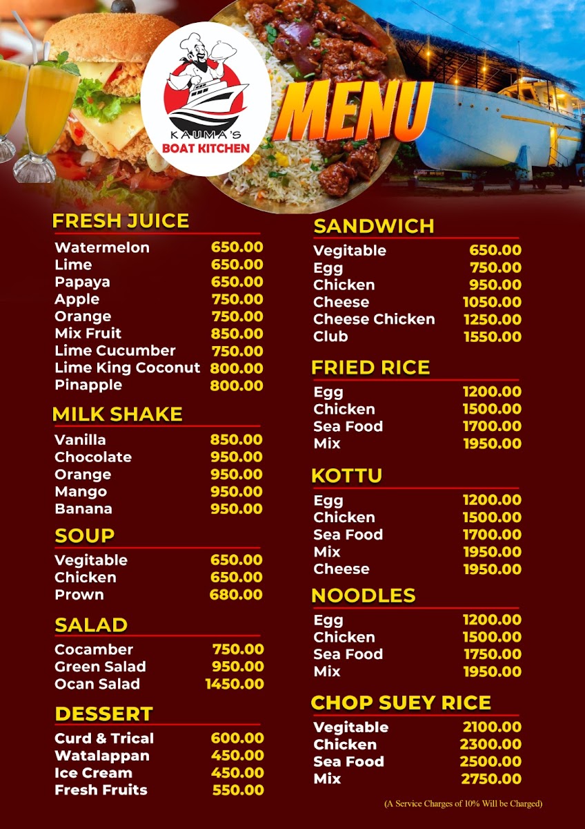 Menu Kauma's Boat Kitchen-1