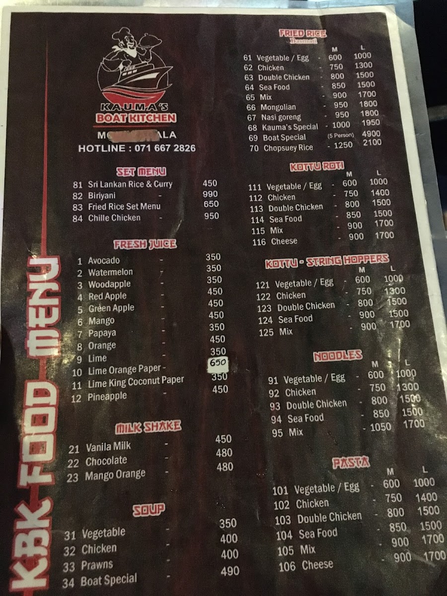 Menu Kauma's Boat Kitchen-3