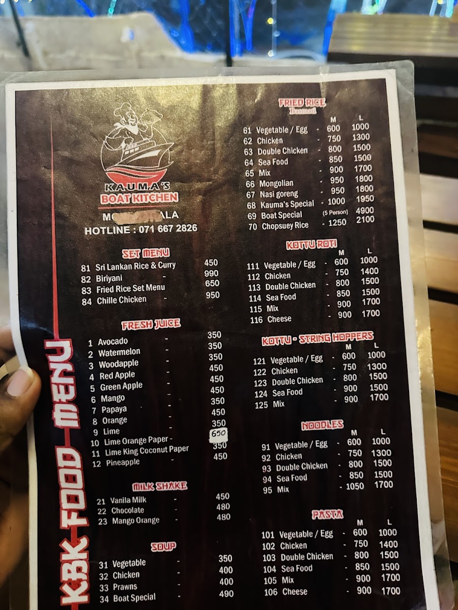 Menu Kauma's Boat Kitchen-7